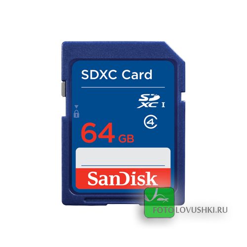 Карта памяти SDXC SanDisk 64Gb