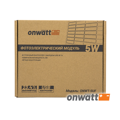 Портативная солнечная панель ONWATT ONWT-5UF 5Вт
