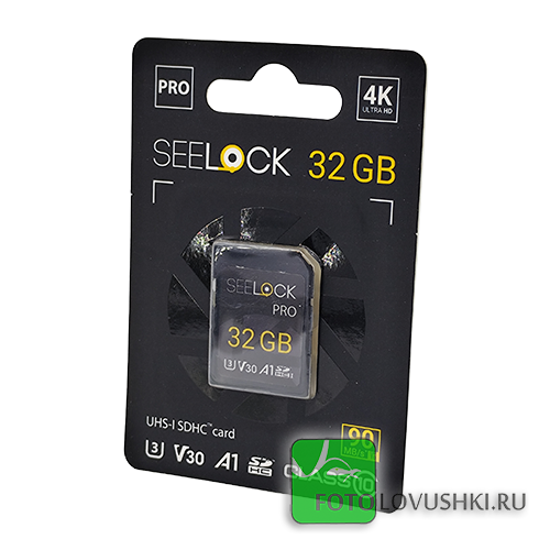 Карта памяти SDHC SEELOCK SSDC32-U3 32Гб U3 Карта памяти SDHC SEELOCK SSDC32-U3 32Гб U3