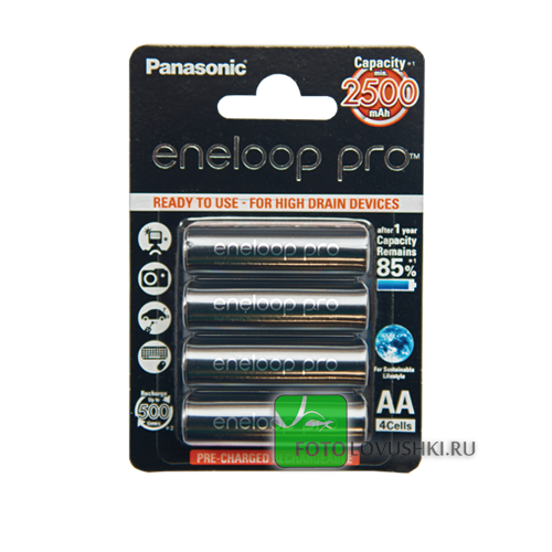Аккумулятор АА Panasonic Eneloop PRO AA